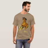 T-shirt Liberté - Cheval Coureur (Devant entier)