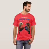 T-shirt Liberté contre concentration dans le ring (Devant entier)