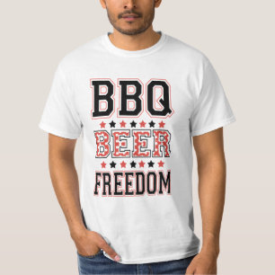 T-SHIRT LIBERTÉ DE BIÈRE BBQ