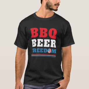 T-SHIRT LIBERTÉ DE BIÈRE BBQ - 4 JUILLET