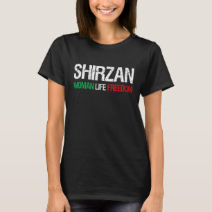 T-shirt Liberté de la femme Iran Zan Zendegi Azadi Shirzan