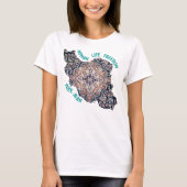 T-shirt Liberté de la vie des femmes | Perse vert tapis (Devant)