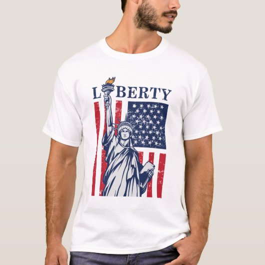 T-shirt Liberté De Liberté - 4 juillet (Devant)