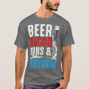 T-shirt Liberté des armes à feu Bacon