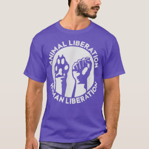 T-shirt Liberté des droits des animaux Végétarien Chien Pa