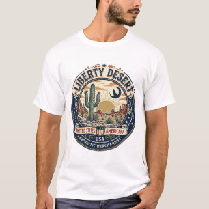 T-shirt Liberté Désert Patriotique Patriotique Désert Cact