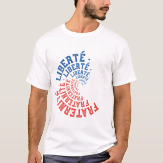 T-shirt Liberte, Egalite, Fraternite, Vive La France Mott