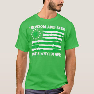T-shirt Liberté Et casquettes De Bières Pourquoi Je Suis I