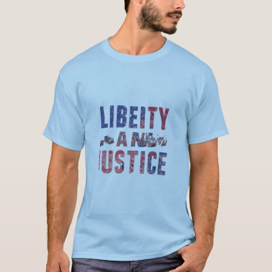 T-shirt Liberté et justice (Devant)