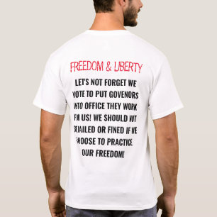 T-SHIRT "LIBERTÉ ET LIBERTÉ" CITE COVID19 PANDÉMIE 2020