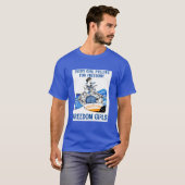 T-shirt LIBERTÉ FILLES (noir) (Devant entier)