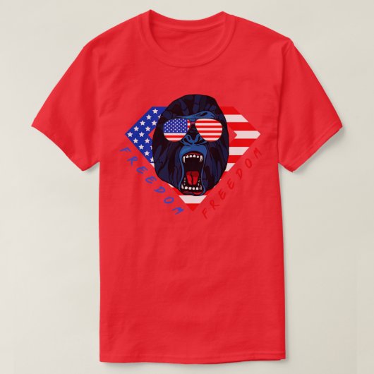 T-SHIRT LIBERTÉ GORILLA (Design devant)