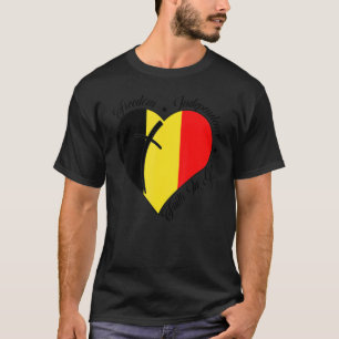T-shirt Liberté Indépendance Foi En Dieu Ceinture Chrétien