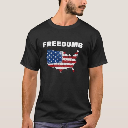 T-shirt Liberté libre en Amérique USA (Devant)