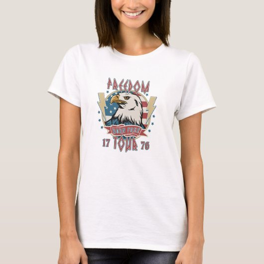 T-shirt LIBERTÉ NÉE LIBRE 17 TOUR 76 Aigle (Devant)