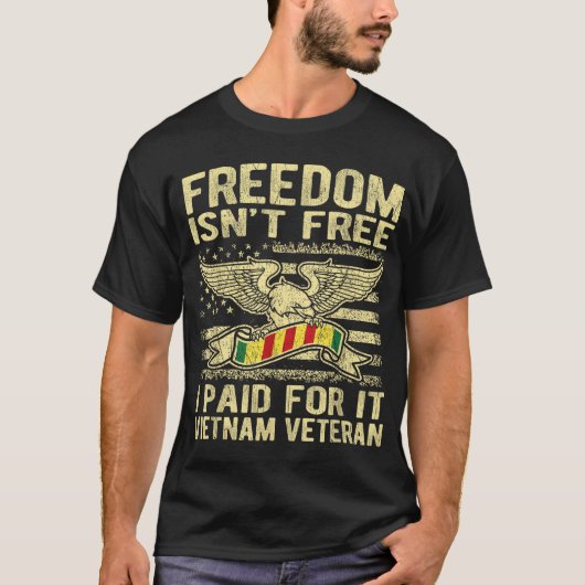 T-shirt Liberté N'Est Pas Libre J'Ai Payé Pour Il Fier Vie (Devant)