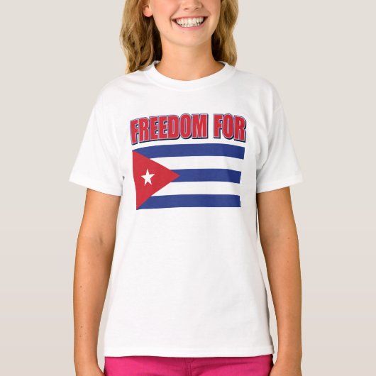 T-shirt Liberté pour Cuba (Devant)