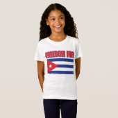 T-Shirt Liberté pour Cuba (Devant entier)
