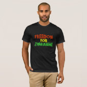 T-SHIRT LIBERTÉ POUR LE ZIMBABWE (Devant entier)