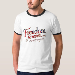 T-shirt Liberté pour toujours - Célébration minimaliste de