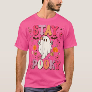 T-shirt Liberté Restez Éffrayant Cute Halloween Ghost Bats
