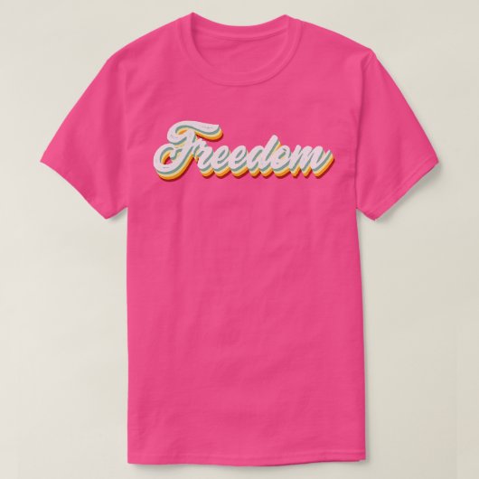 T-shirt Liberté rétro (Design devant)