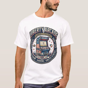 T-shirt Liberty Arcade Patriotique Patriotique Joueur de A
