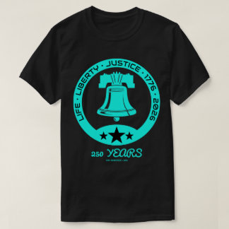 T-shirt Liberty Bell 250-Year Emblem, 1776–2026 Edition US