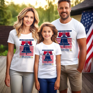 T-shirt Liberty Bell étoiles et rayures Patriotique T-shir