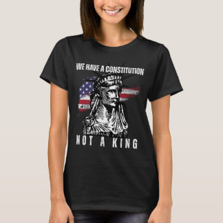 T-shirt Liberty Bust with Grunge Flag Art