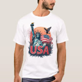 T-shirt Liberty et Fierté USA (Devant)