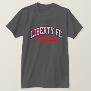 T-shirt Liberty FC Tee Navy Star Football Premium USA