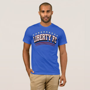 T-shirt Liberty FC Tee Navy Star  Football Premium USA 