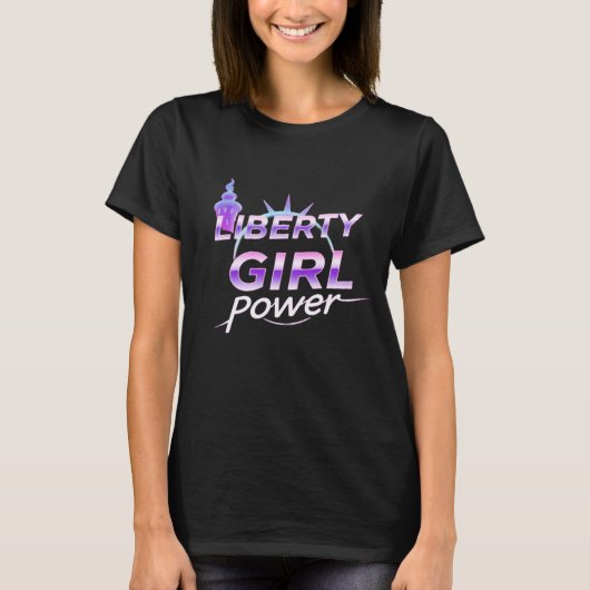 T-shirt Liberty & Girl Power Statement Tee (Devant)