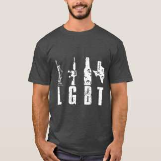 T-shirt Liberty Guns Beer Texas T Parody LGBT