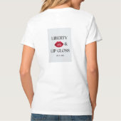 T-shirt Liberty & Lip Gloss - Chic 4th of July Empowerment (Dos)