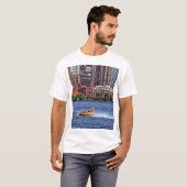 T-shirt Liberty State Park - Jet Ski dans le bassin du can (Devant entier)