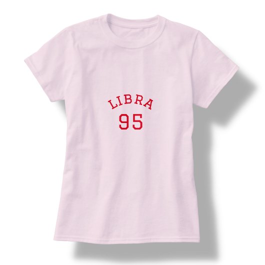 T-shirt Libra | Anniversaire rose