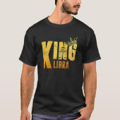 T-shirt Libra Birthday King Libra Zodiac Sign Horoscope (Devant)