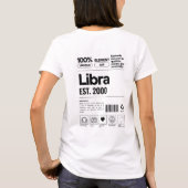 T-shirt Libra Custom Zodiac Astrologie Anniversaire Octobr (Dos)
