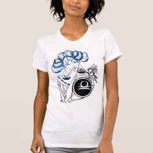 T-shirt Libra Dame Art déco