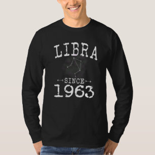 T-shirt Libra depuis 1963 Libra Star Sign Astrology 1963 B