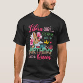 T-shirt Libra Girl Entrée Comme Reine Floral High H (Devant)