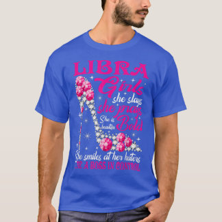 T-shirt Libra Girl Like a Boss in Control chaussures en di