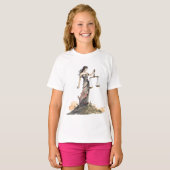 T-shirt Libra – La Déesse à l'aquarelle (Devant entier)