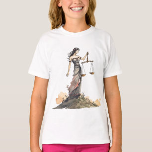 T-shirt Libra – La Déesse à l'aquarelle