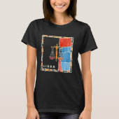 T-shirt Libra zodiac sign mosaic - harmony and balance in (Devant)