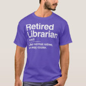 T-shirt Librairie retraitée Définition Glacière normal uni (Devant)