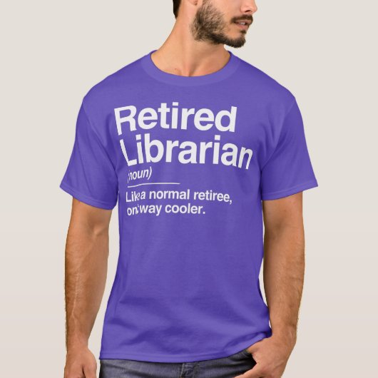T-shirt Librairie retraitée Définition Glacière normal uni (Devant)