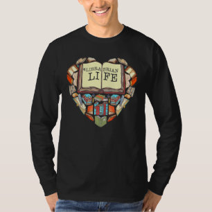T-shirt Librairie Vie Hommes femmes Lecture